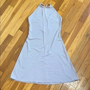 Michel Stephen Matte Jersey Halter Dress